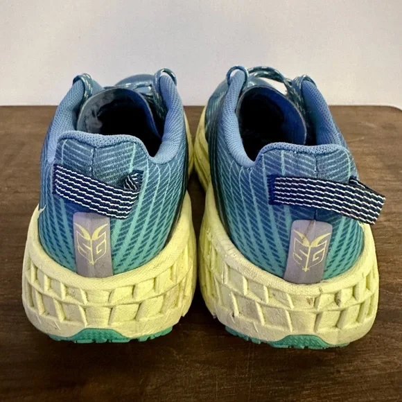 Hoka Speedgoat 4 Shoes Womens 10 Blue Daily Trail Woods Hiking Terrain Vibram - Picture 2 of 9